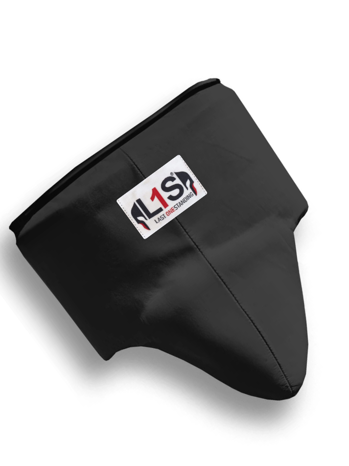 BLACK | BOXING GROIN GUARD 100% LEATHER