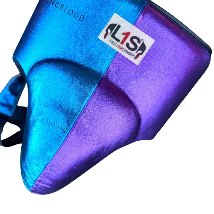 METALLIC TEAL PURPLE GROIN GUARD 100% ULTRA LIGHT