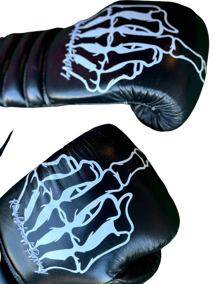 SKELETON F*** U | PRO ELITE GLOVES 100% LEATHER