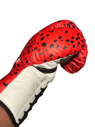 CHEETAH PRINT | BOXING GLOVES & SPARRING SET | 100% LEATHER