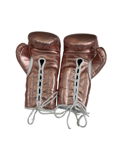 METALLIC ROSE GOLD | PRO ELITE GLOVES 100% LEATHER