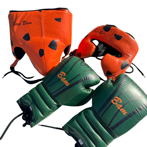 CUSTOM BAMBAM | BOXING GLOVES & SPARRING SET | 100% LEATHER