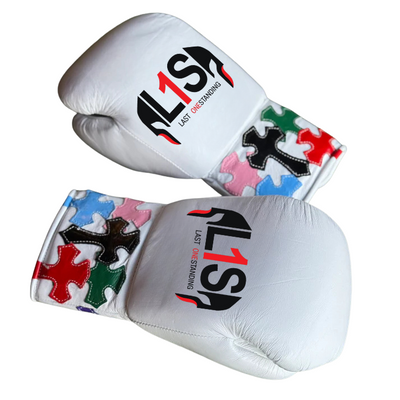 STITCHED CRUCIFIX PRO ELITE GLOVES 100% LEATHER