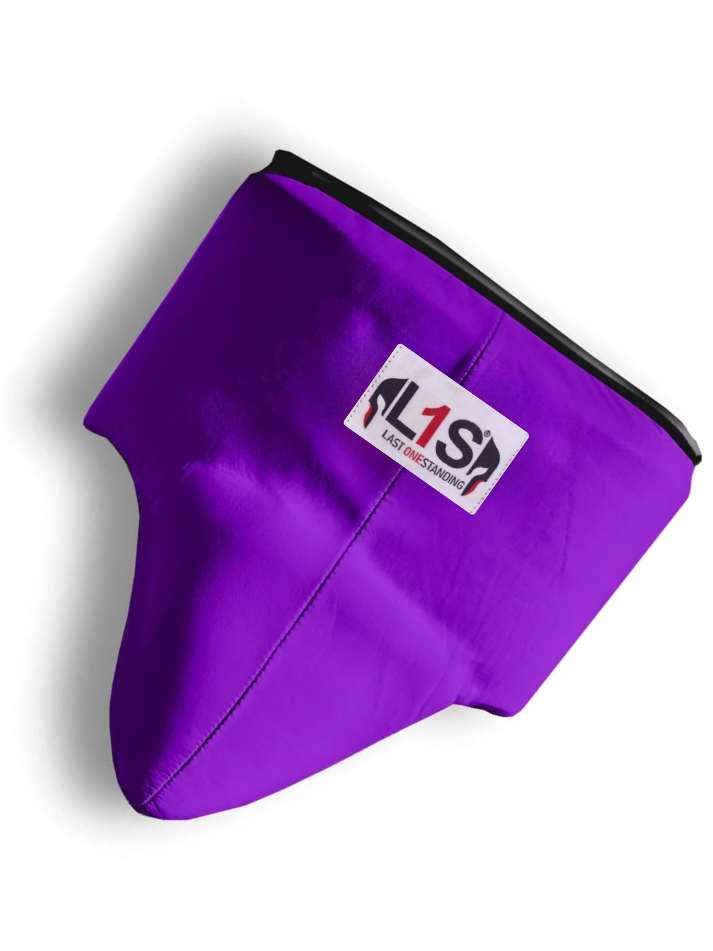 PURPLE | BOXING GROIN GUARD 100% LEATHER