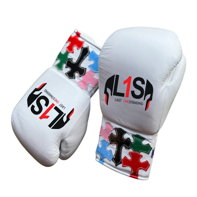 STITCHED CRUCIFIX PRO ELITE GLOVES 100% LEATHER