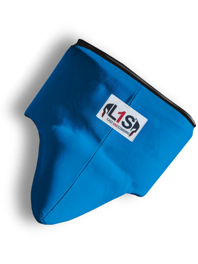 BLUE | BOXING GROIN GUARD 100% LEATHER