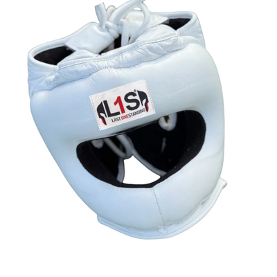 WHITE HEADGEAR | 100% LEATHER