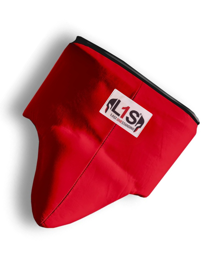 RED | BOXING GROIN GUARD 100% LEATHER