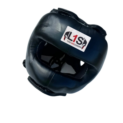 BLACK BOXING NOSEBAR HEADGEAR | 100% LEATHER
