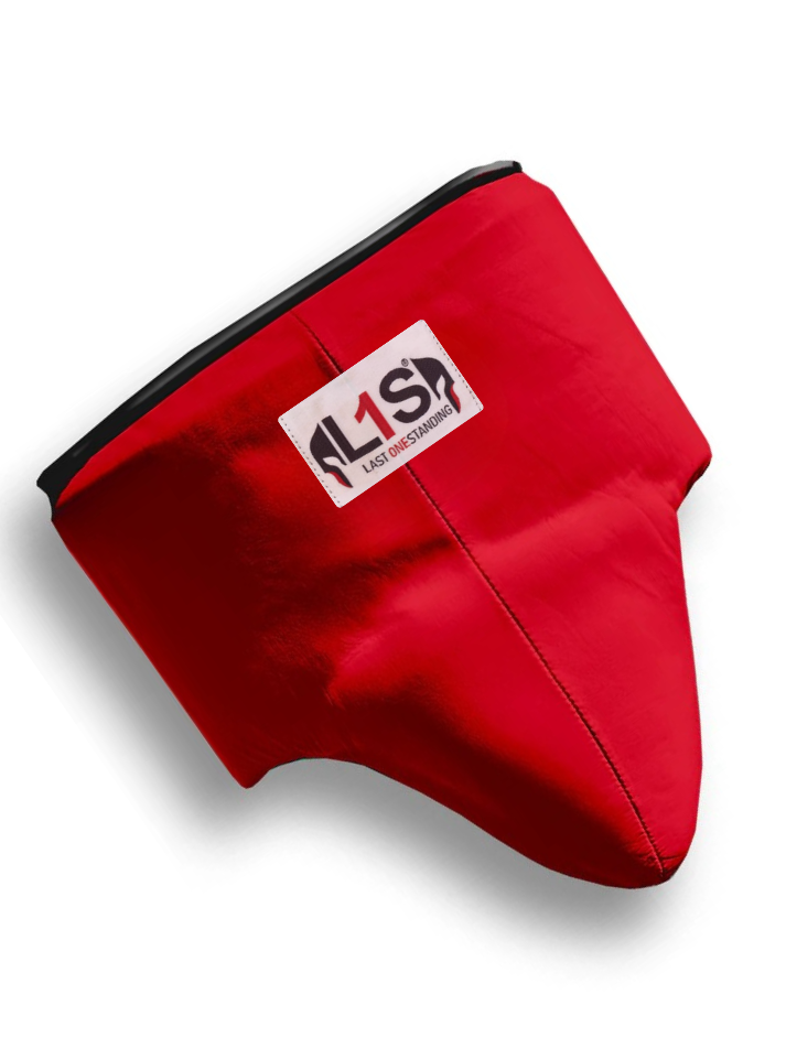 RED | BOXING GROIN GUARD 100% LEATHER