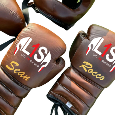 VINTAGE BROWN | SPARRING SET | 100% LEATHER