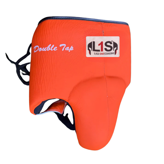 MATTE ORANGE | BOXING GROIN GUARD 100% LEATHER
