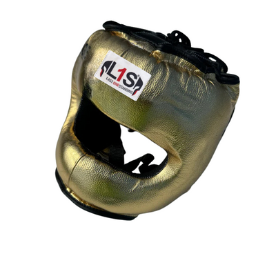 GOLD HEADGEAR | 100% LEATHER ( CLICK TO CHANGE STYLE )