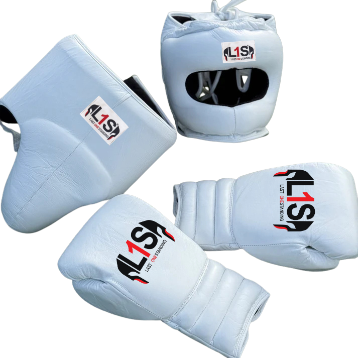 WHITE | SPARRING SET | 100% LEATHER