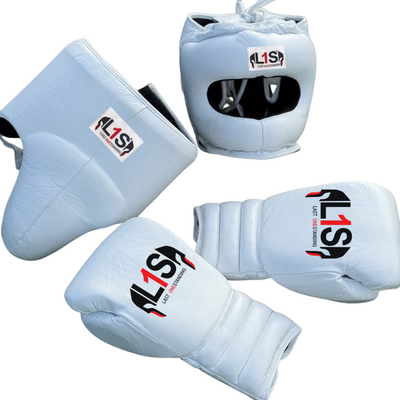 WHITE | SPARRING SET | 100% LEATHER