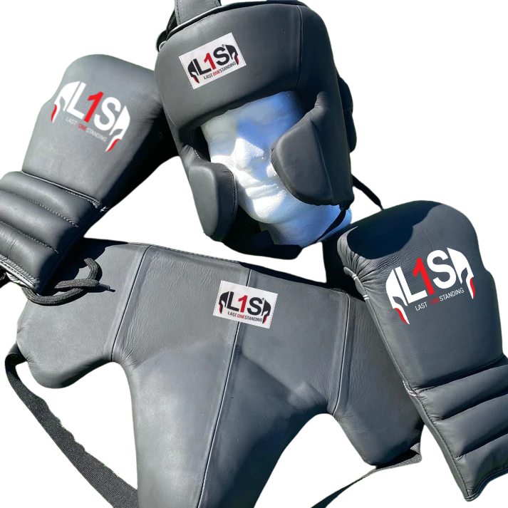 MATTE BLACK | BOXING GLOVES & SPARRING SET | 100% LEATHER