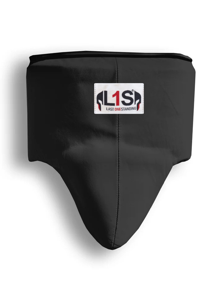 BLACK | BOXING GROIN GUARD 100% LEATHER