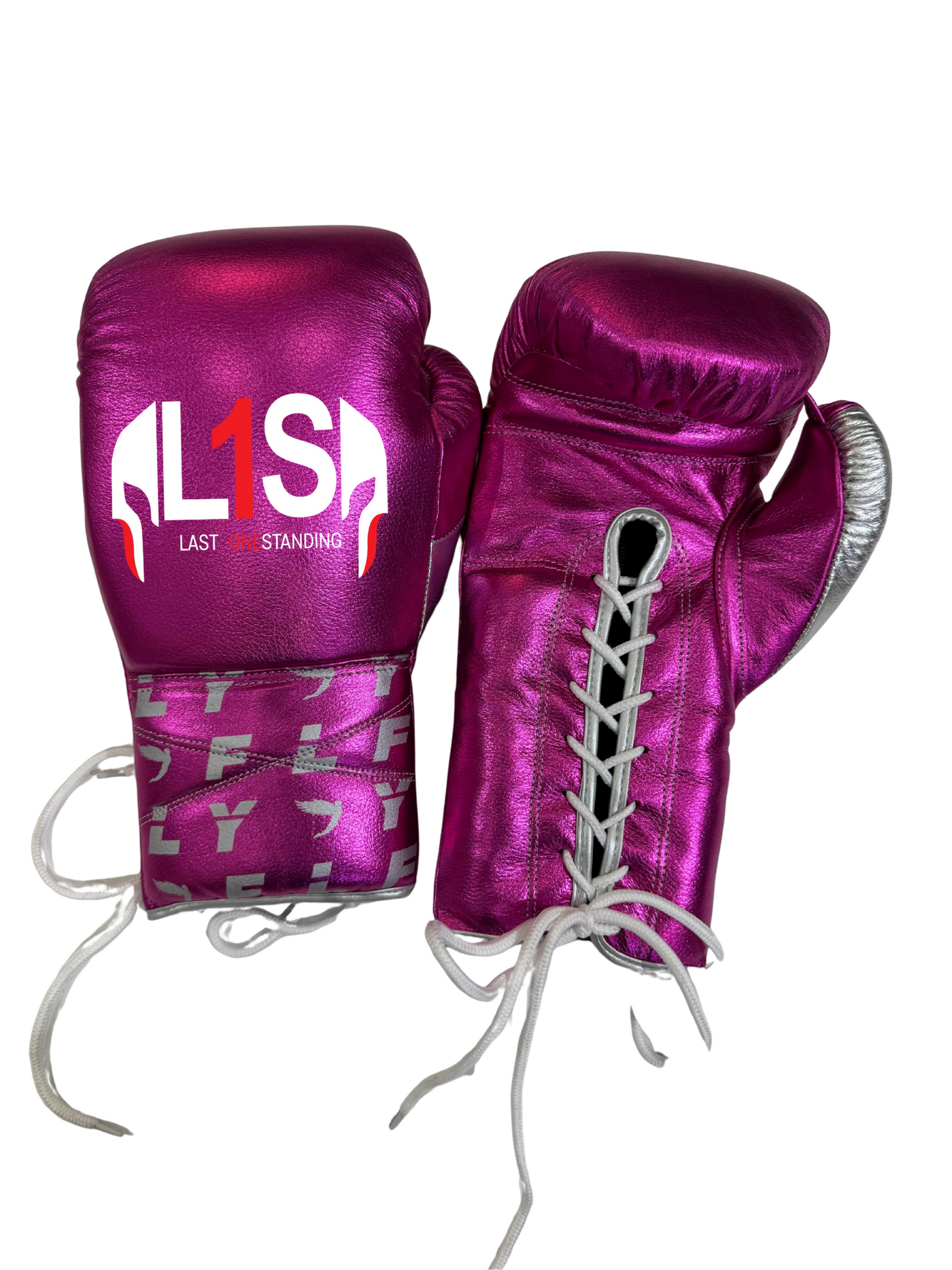 METALLIC PURPLE & SILVER | PRO ELITE GLOVES 100% LEATHER