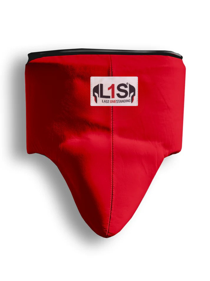 RED | BOXING GROIN GUARD 100% LEATHER