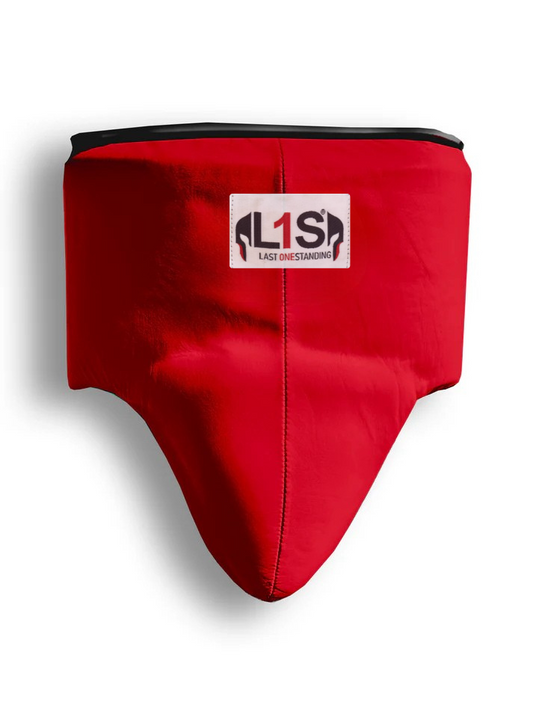 RED | BOXING GROIN GUARD 100% LEATHER