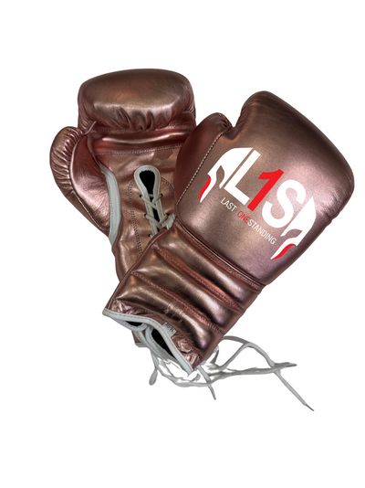 METALLIC ROSE GOLD | PRO ELITE GLOVES 100% LEATHER