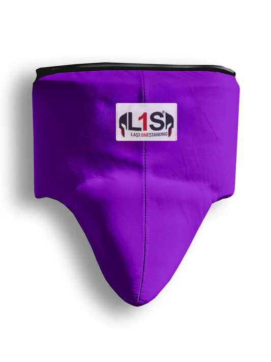 PURPLE | BOXING GROIN GUARD 100% LEATHER