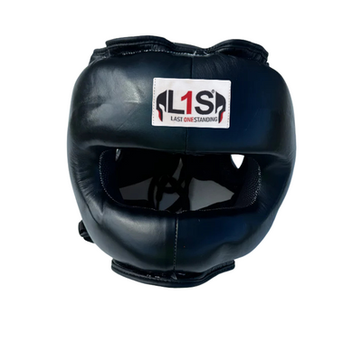 BLACK BOXING NOSEBAR HEADGEAR | 100% LEATHER