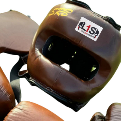 VINTAGE BROWN | SPARRING SET | 100% LEATHER