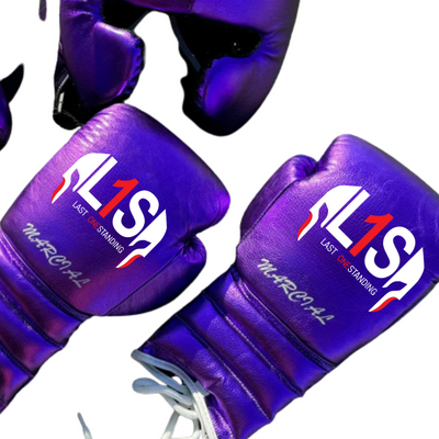 METALLIC PURPLE | BOXING GLOVES & SPARRING SET 100% LEATHER