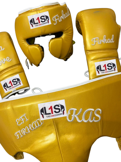 GOLDEN | BOXING GLOVES & SPARRING SET | 100% LEATHER