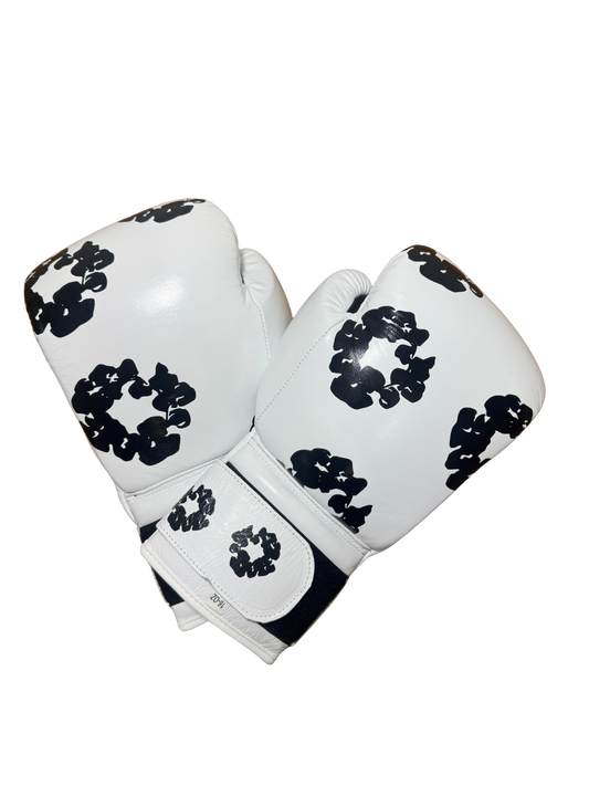 WHITE | PRO ELITE GLOVES 100% LEATHER
