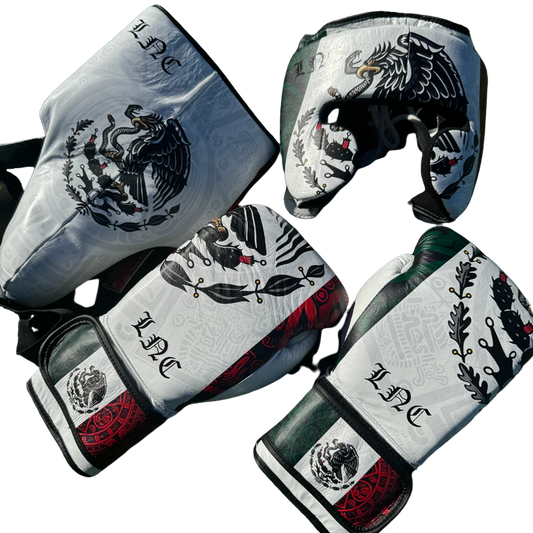 SPECIAL EDITION CUSTOM MEXICO | BOXING SPARRING SET | 100% LEATHER l