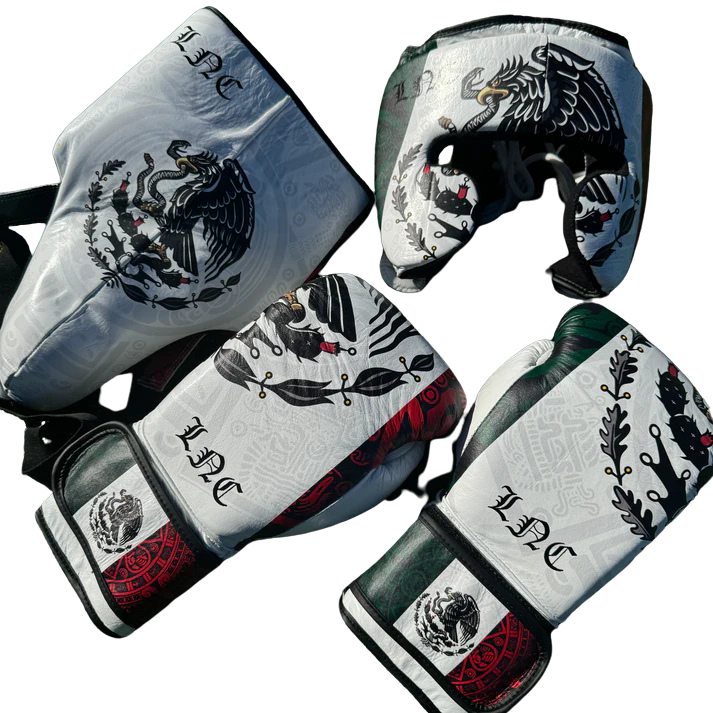 SPECIAL EDITION CUSTOM MEXICO | BOXING SPARRING SET | 100% LEATHER l