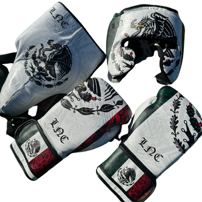SPECIAL EDITION CUSTOM MEXICO | BOXING SPARRING SET | 100% LEATHER l