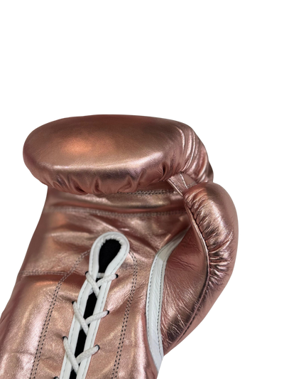 METALLIC ROSE GOLD | PRO ELITE GLOVES 100% LEATHER